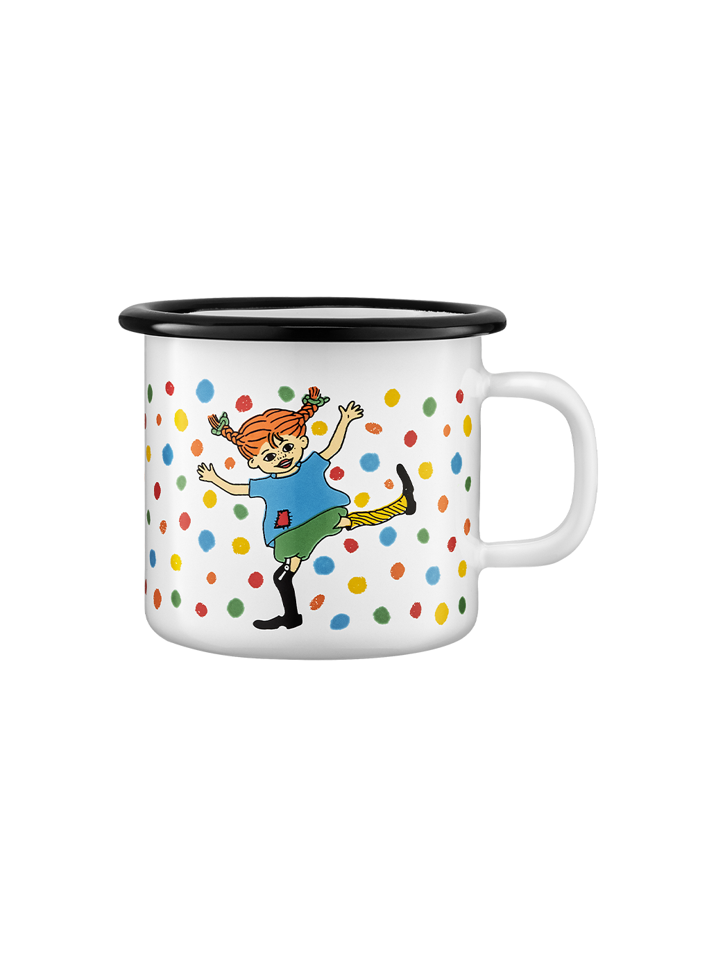 Retro Emaillebecher Pippi 2,5 dl