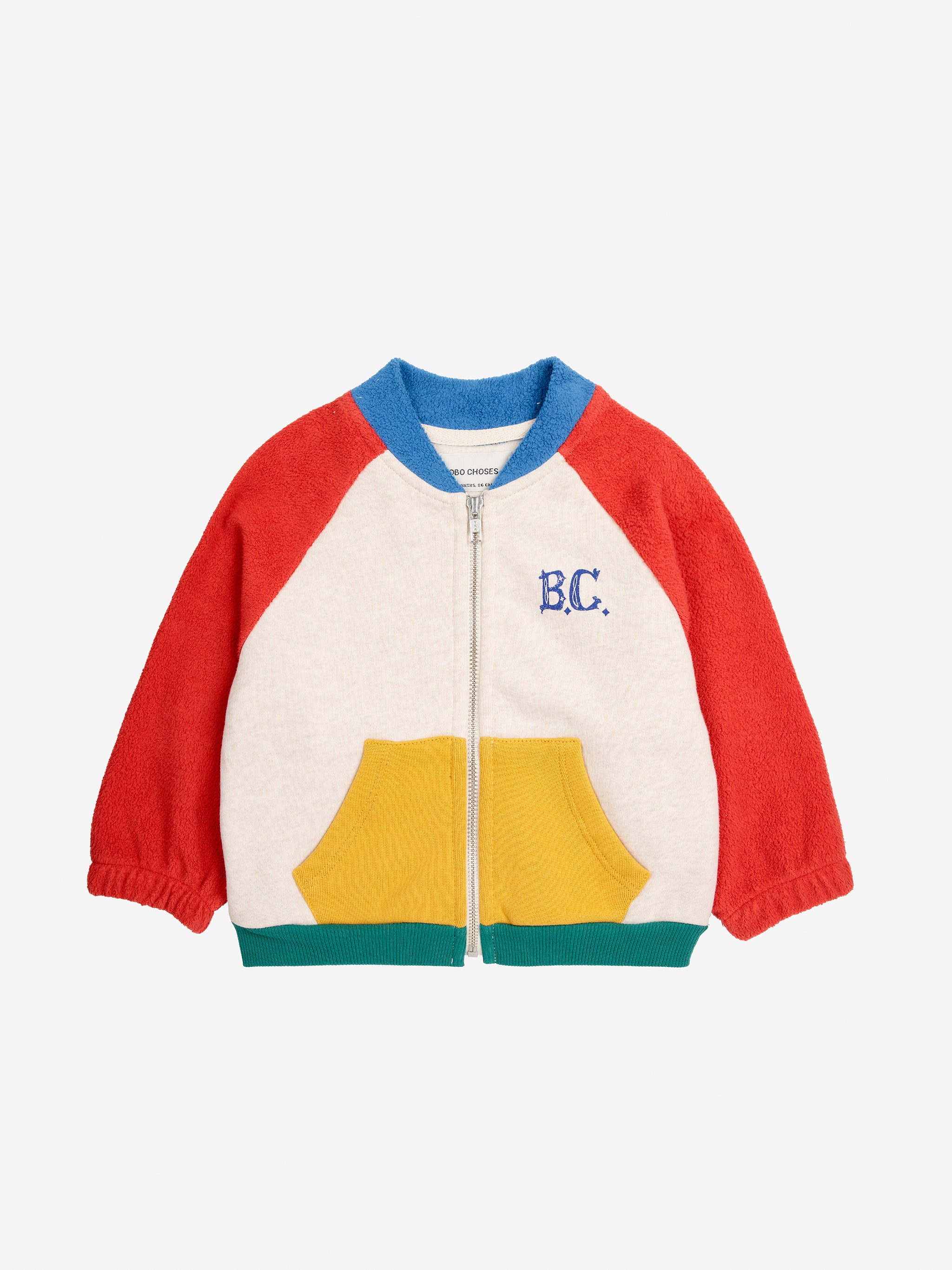 Sweat zippé baby BC color block