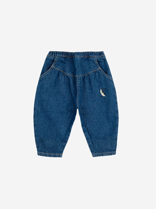 Baby Beneath The Moon – Baggy-Hose aus Denim