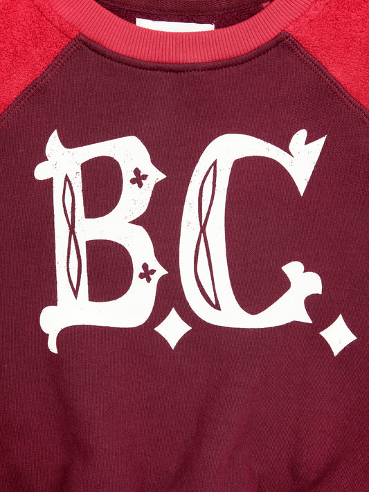 BC – Sweatshirt mit Vintage-Ranglan-Ärmeln