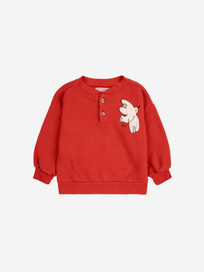 Sweatshirt mit Knopfleiste „Freedom Bird“ von Baby