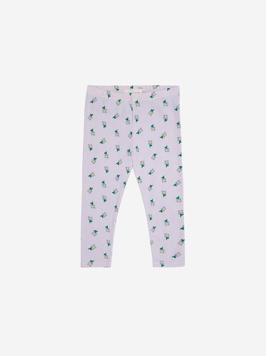 Bébé Pansy Flower partout leggings