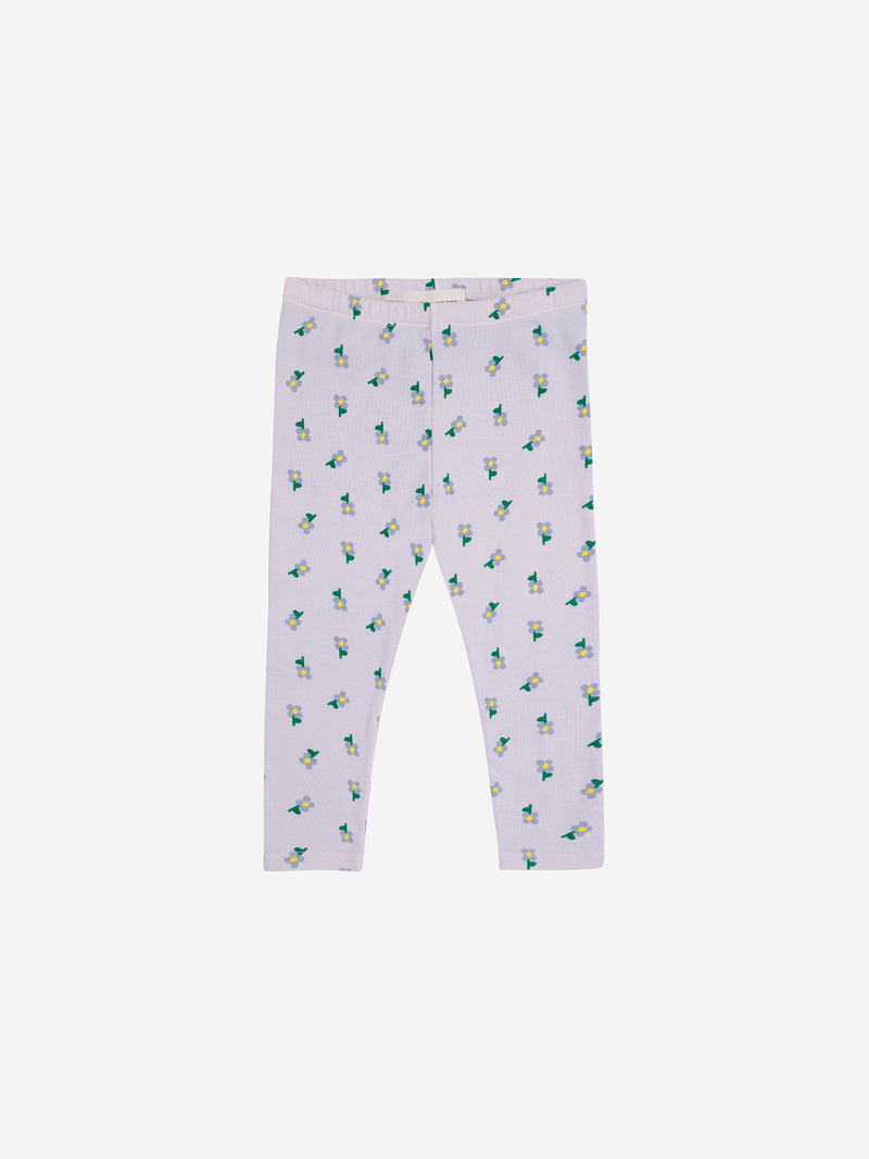 Bébé Pansy Flower partout leggings