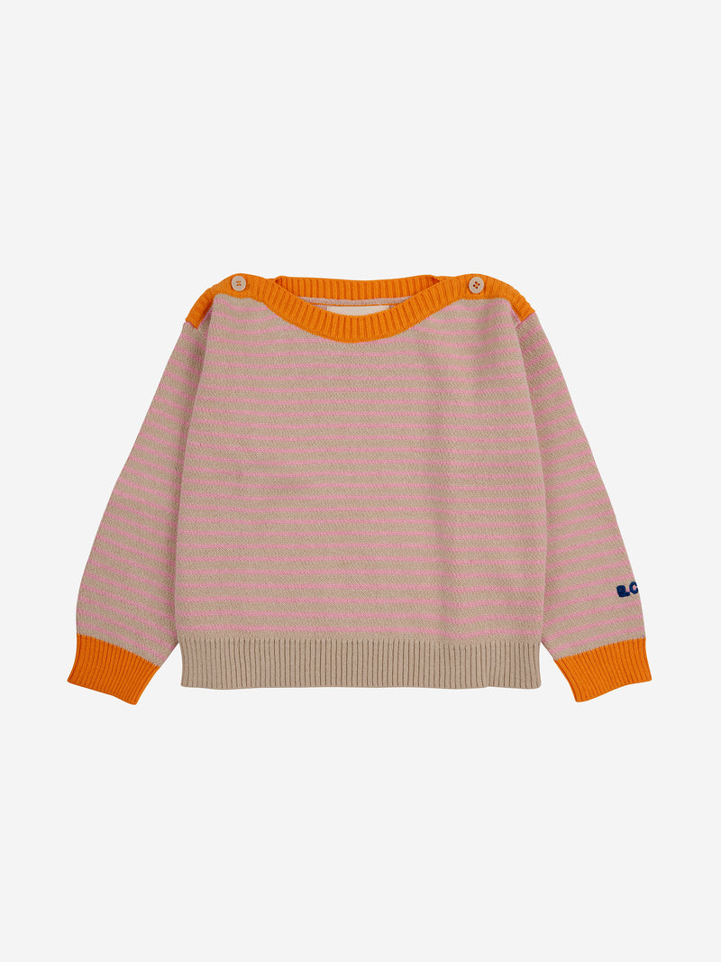 Pull bébé rayures