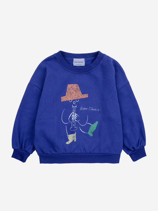 Sweatshirt mit Aufschrift „The Magic Flute Player“