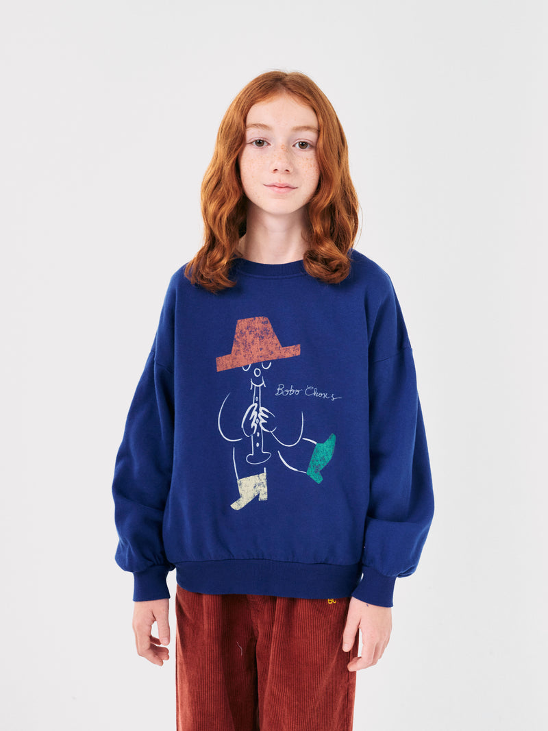 Sweatshirt mit Aufschrift „The Magic Flute Player“