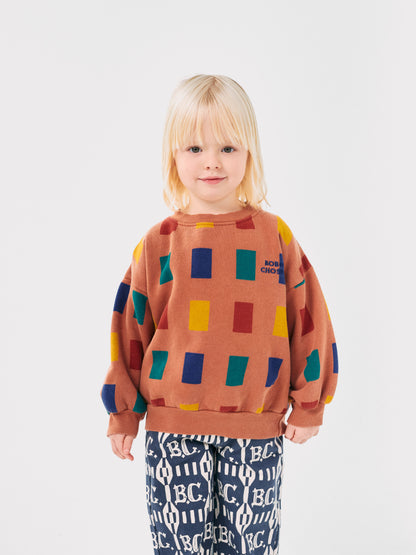 Sweatshirt mit durchgehendem „Color Game“-Print