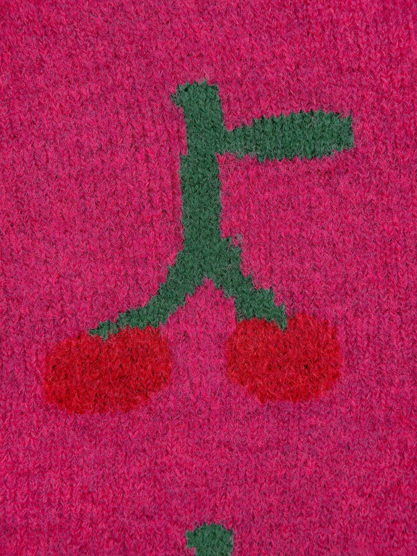 Cardigan intarsia Bobo Cerise