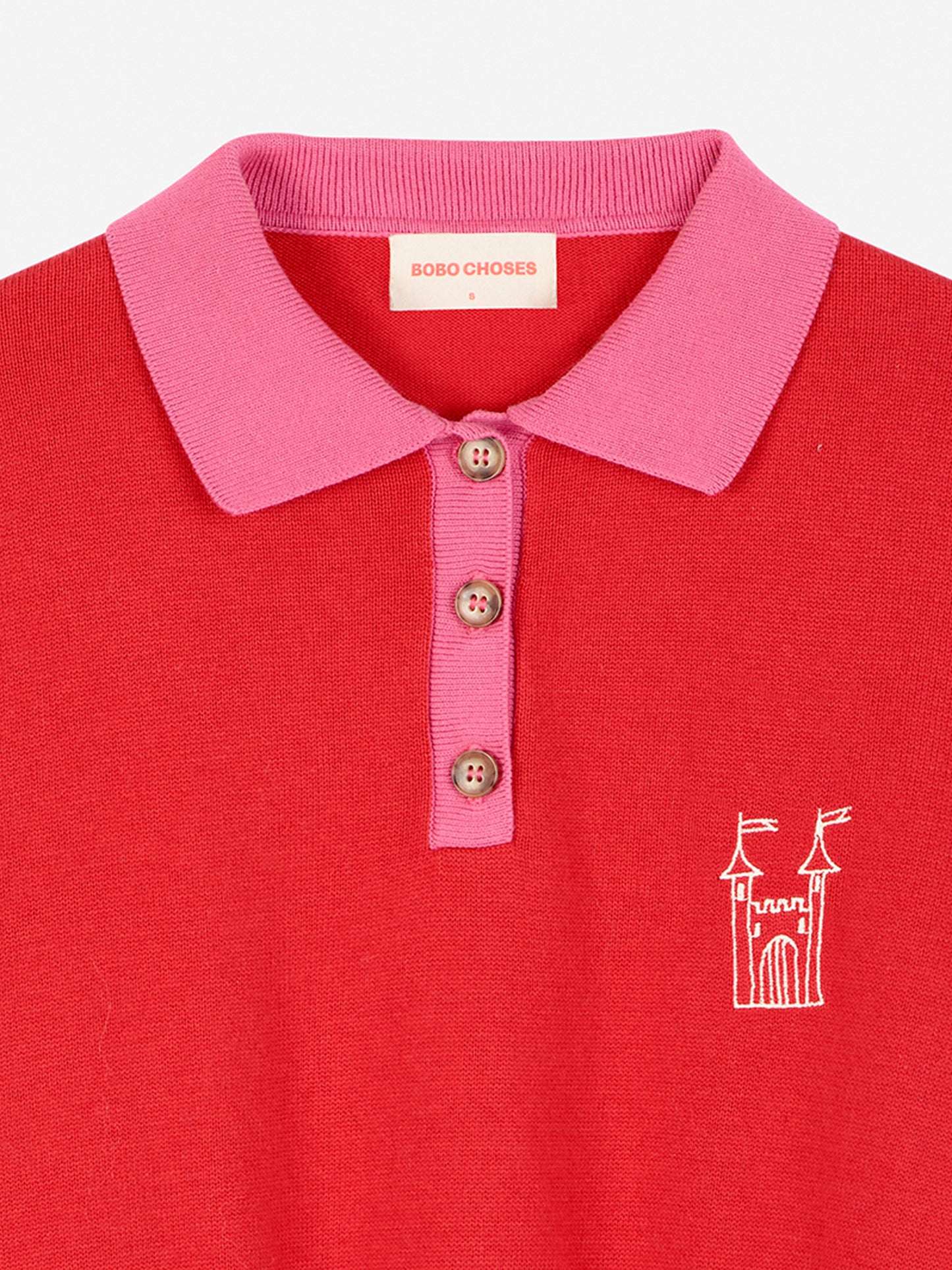 Polopullover „Faraway Castle“ im Farbblockdesign