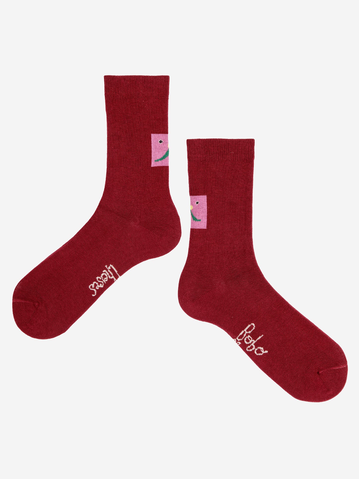 Kurze Socken mit abstraktem Katzenlächeln