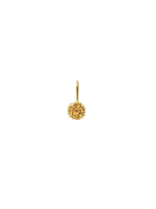 Geburtsstein Halskette Charm 14K Gold