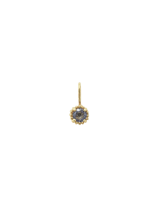 Geburtsstein Halskette Charm 14K Gold