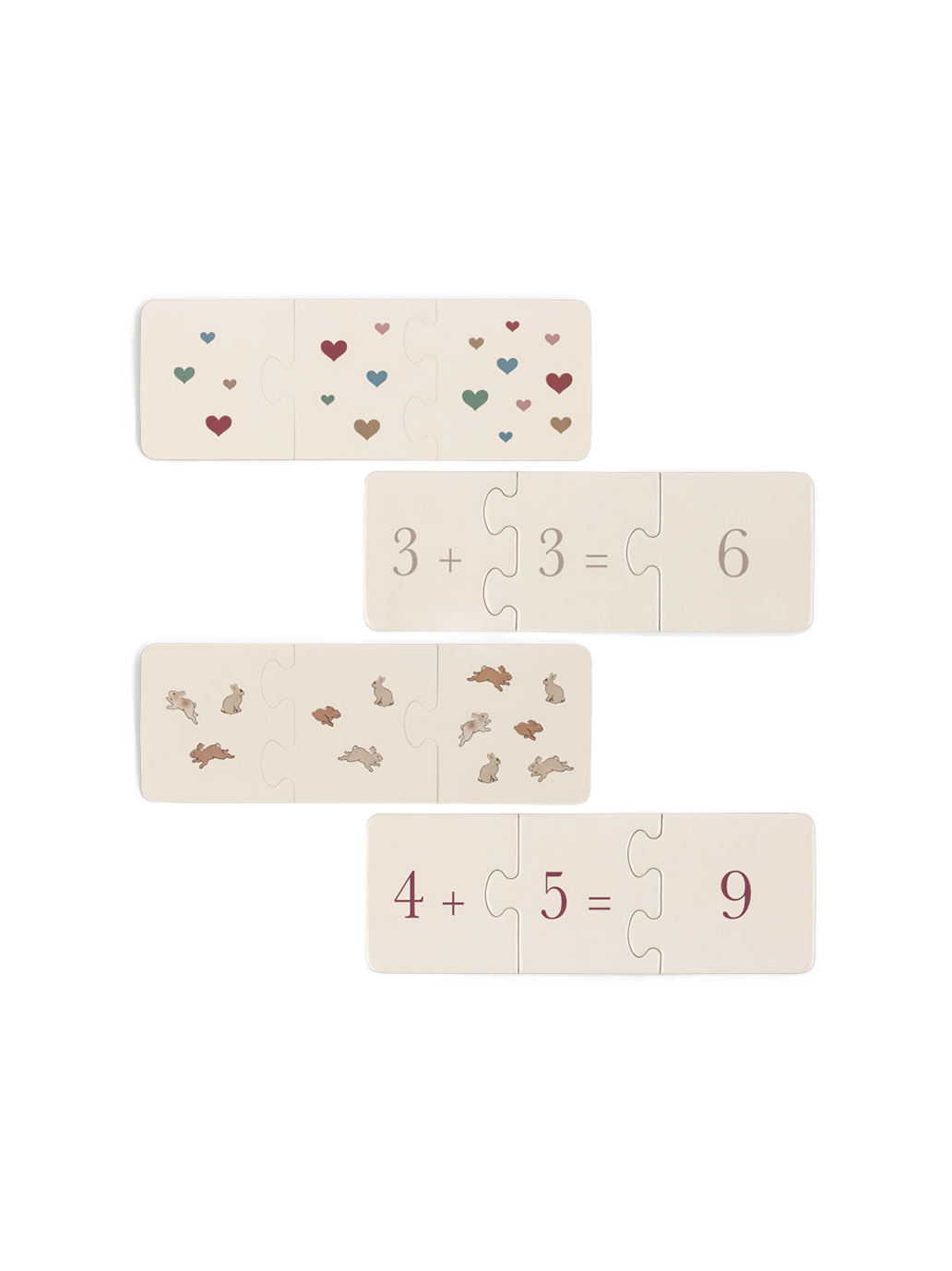 Puzzle mathématique en carton