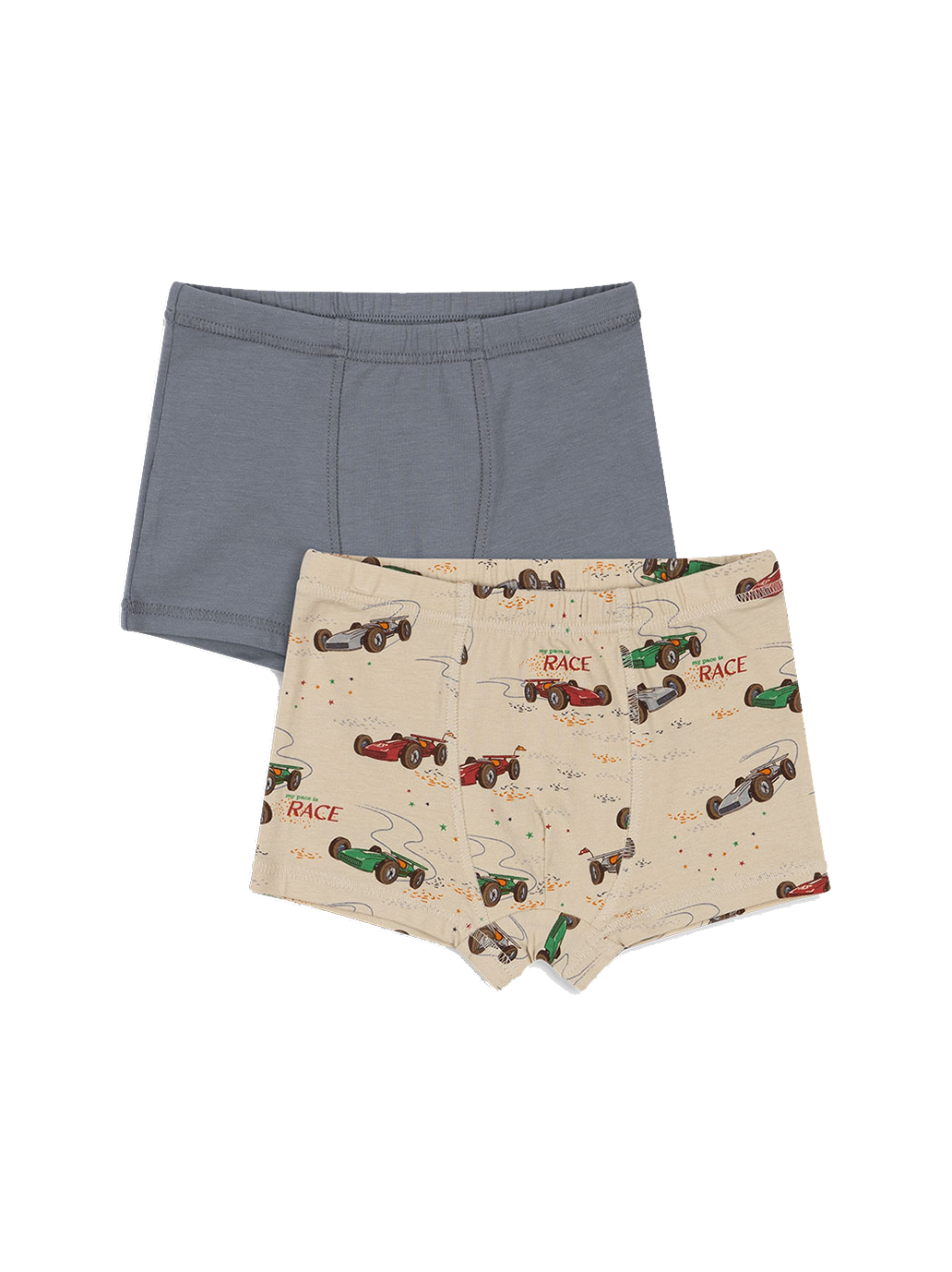 Lot de 2 boxers basiques pour garçon GOTS