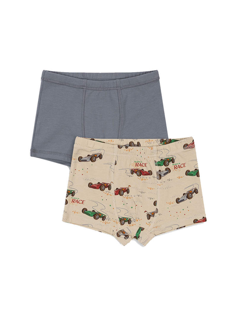 Lot de 2 boxers basiques pour garçon GOTS