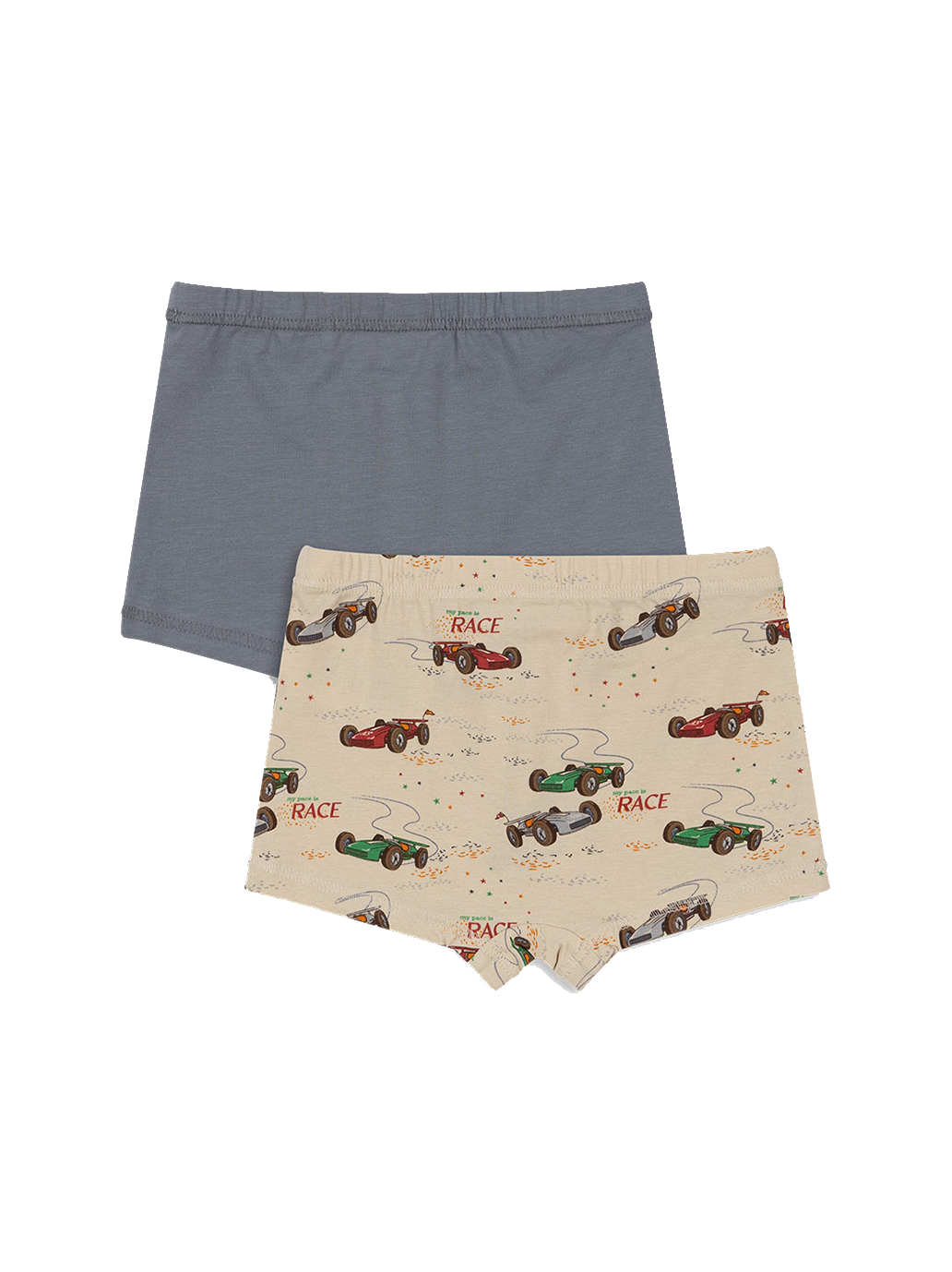 Lot de 2 boxers basiques pour garçon GOTS