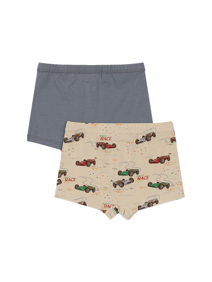 Lot de 2 boxers basiques pour garçon GOTS