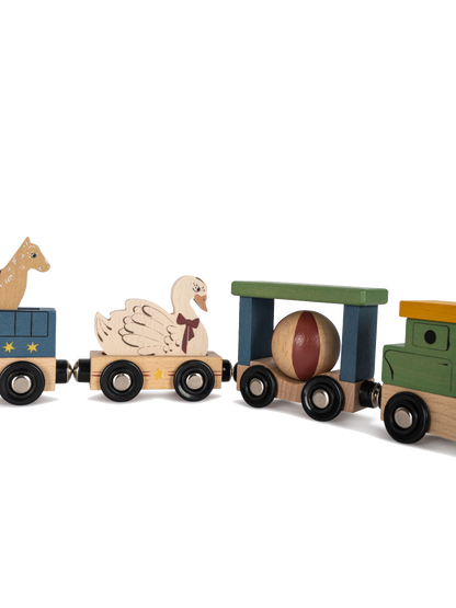 Train d&#39;animaux en bois