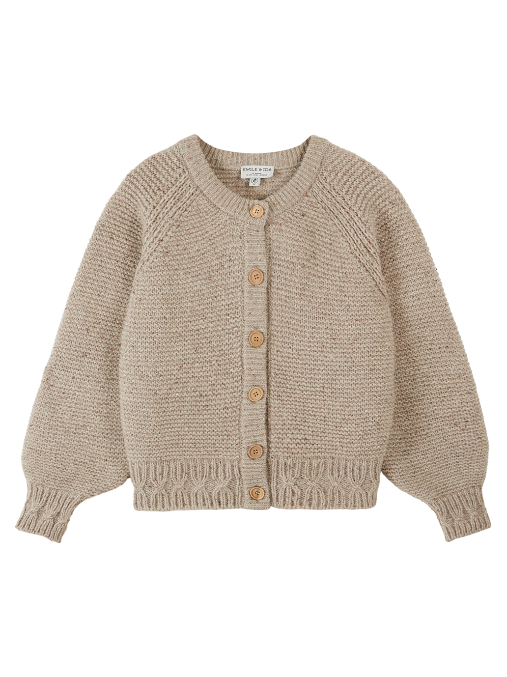 Cardigan point mousse pour femme