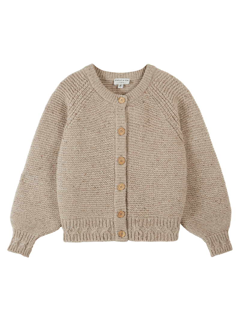 Cardigan point mousse pour femme