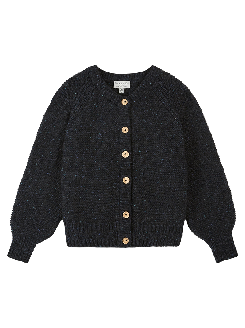 Cardigan point mousse pour femme