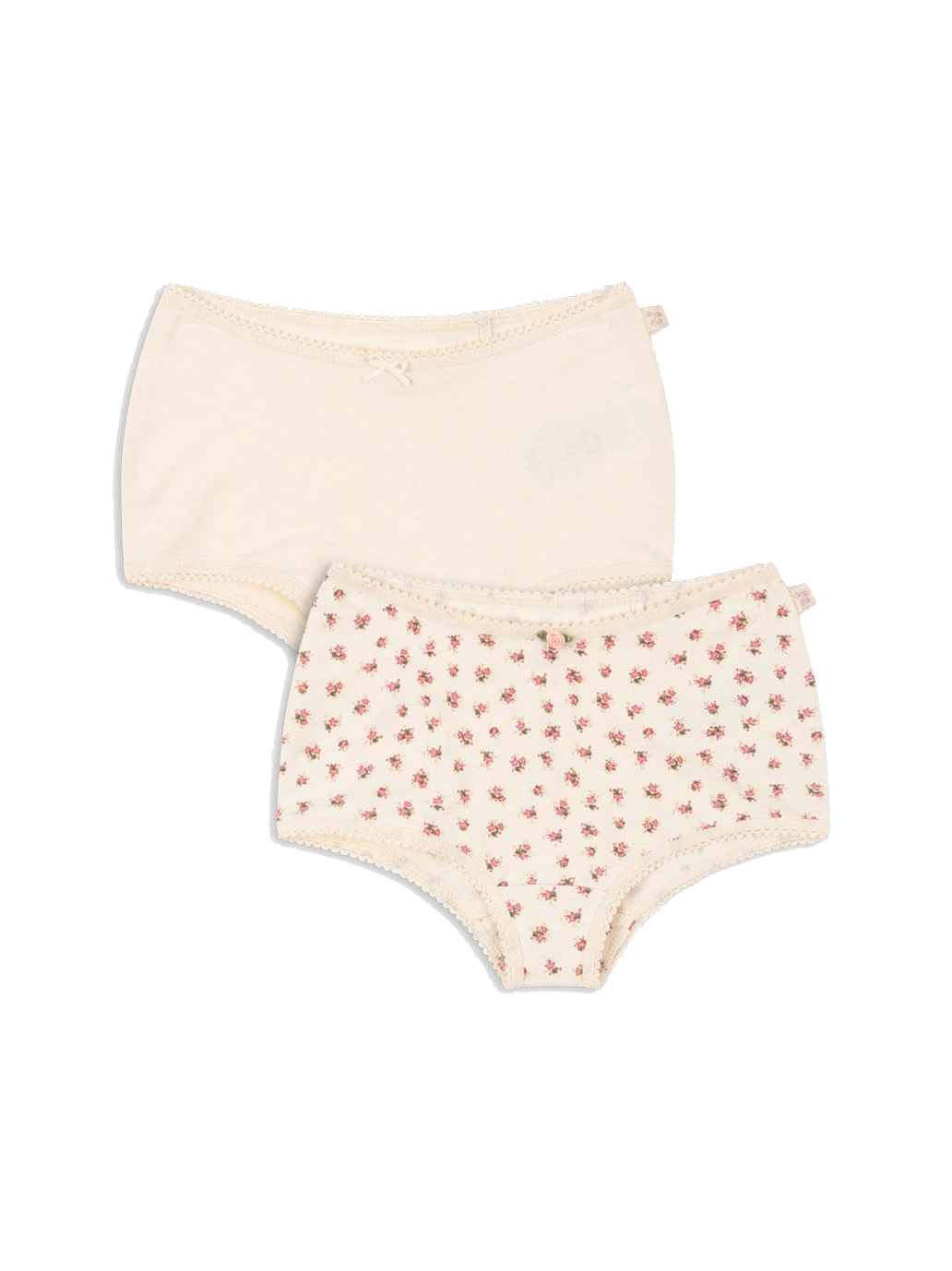 Lot de 2 hipsters basiques pour fille GOTS