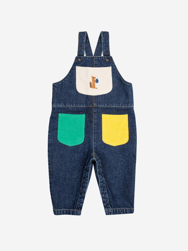 Baby Hungry Squirrel Jeans-Latzhose