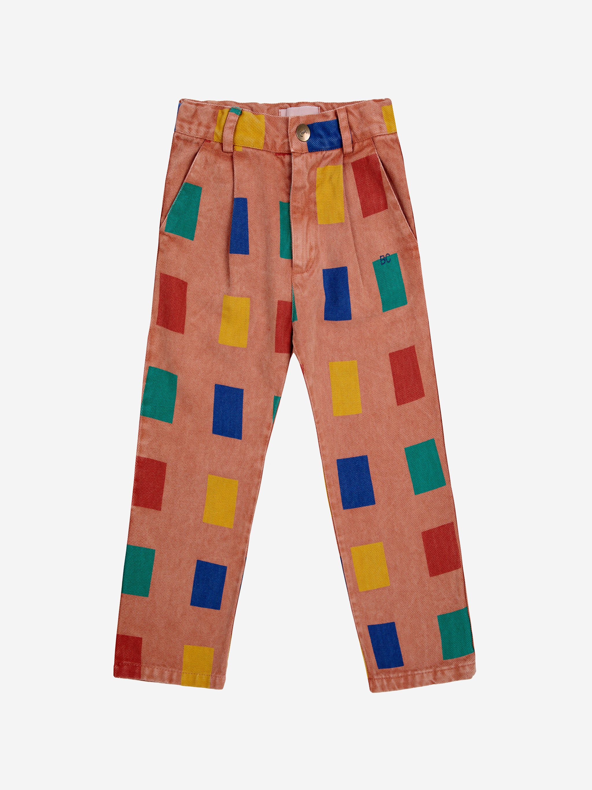 Pantalon chino à jeu de couleurs sur toute la surface