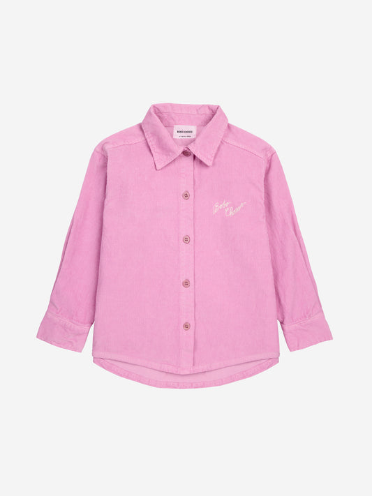 Chemise en velours côtelé brodée Bobo Choses