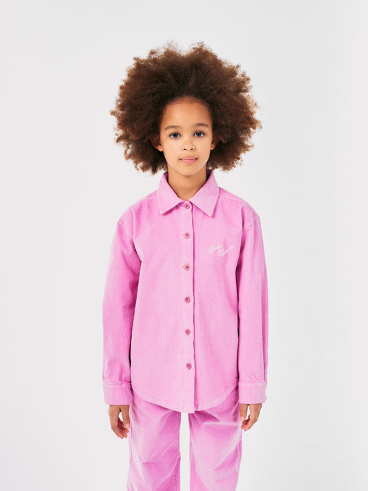 Chemise en velours côtelé brodée Bobo Choses