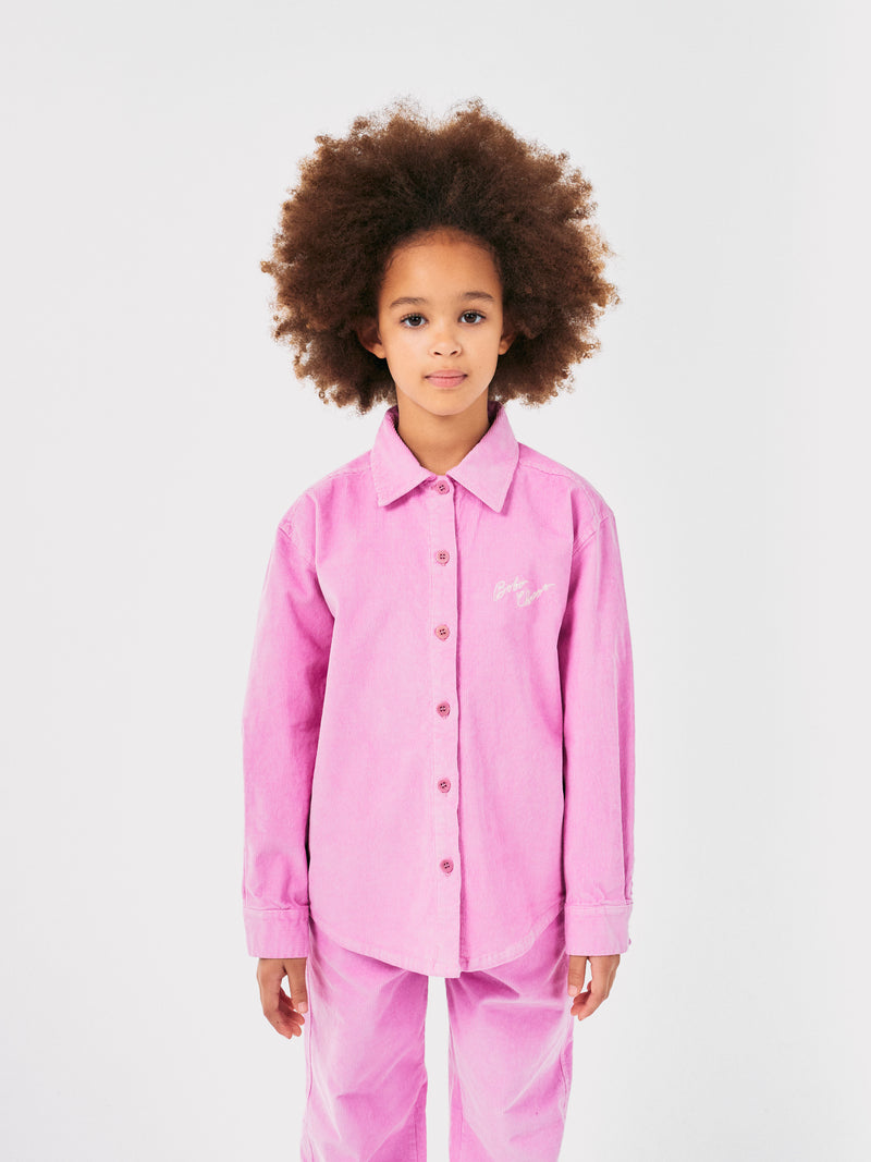 Chemise en velours côtelé brodée Bobo Choses