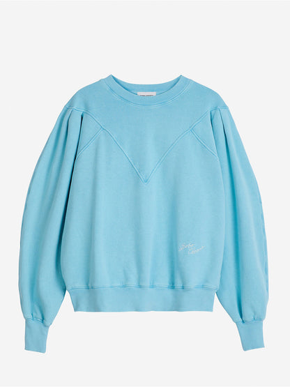 Sweat-shirt bleu clair