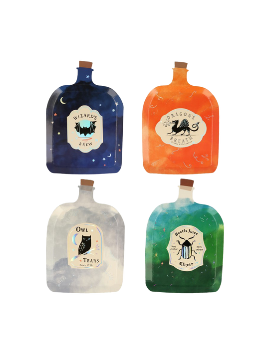 Fabriquer des assiettes pour bouteilles de potions magiques