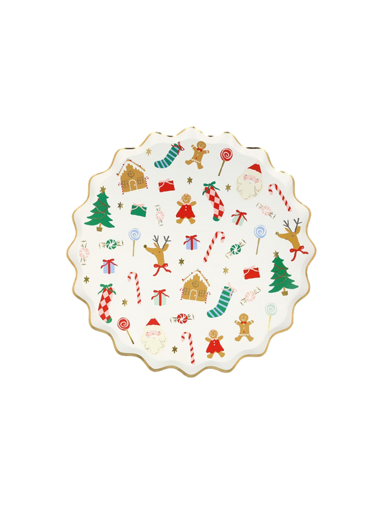 Assiettes de Noël joyeuses