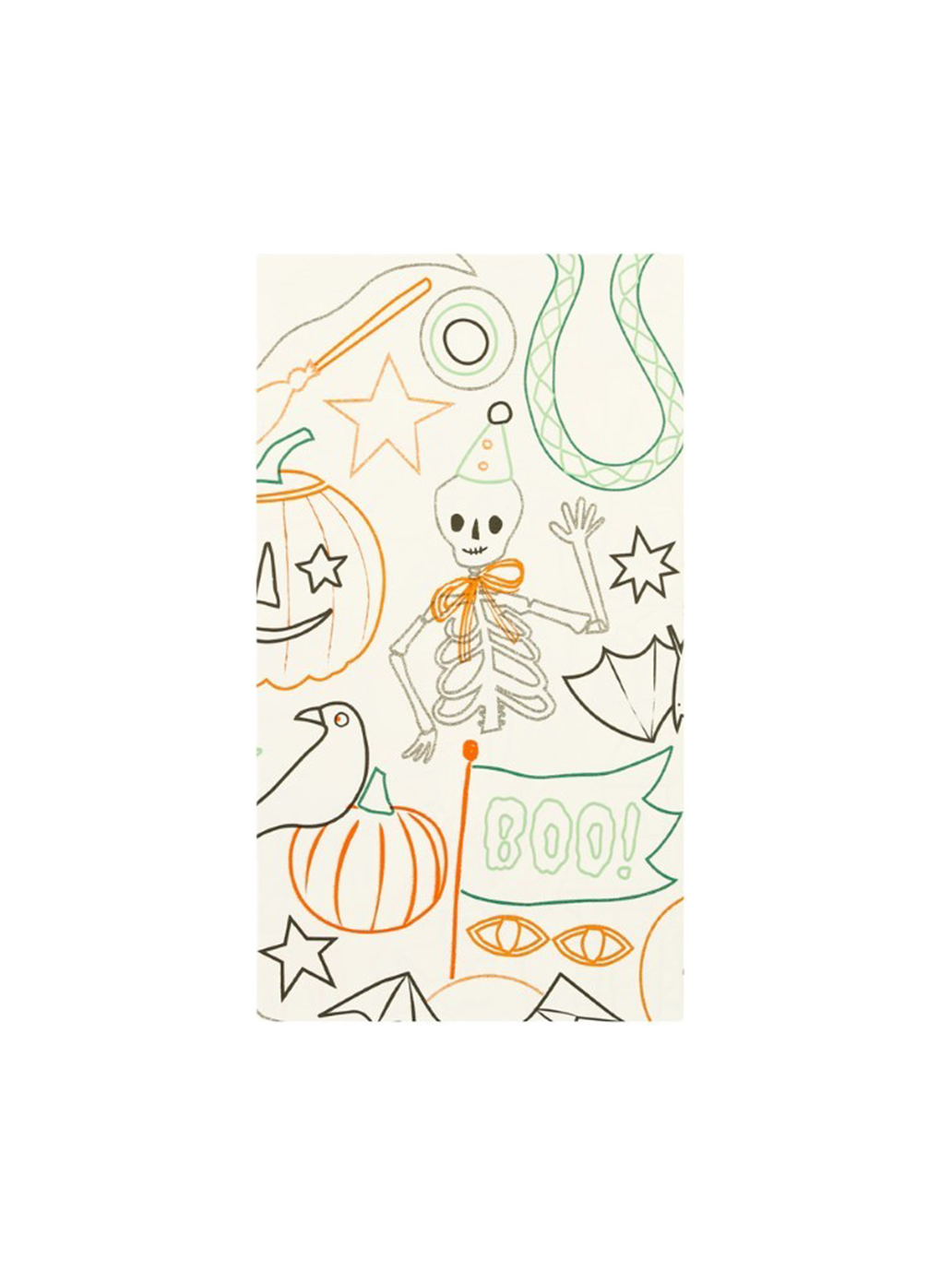 Nappe d&#39;activités à colorier pour Halloween