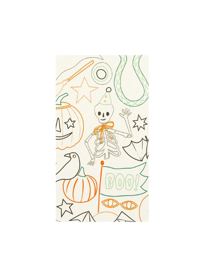 Nappe d&#39;activités à colorier pour Halloween