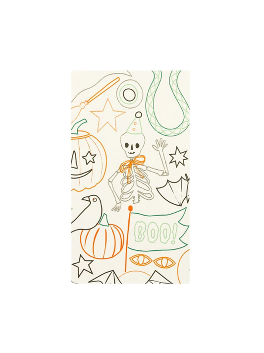 Nappe d&#39;activités à colorier pour Halloween