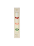 Bougies coniques multicolores en forme de nœud