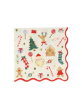 Kleine Servietten „Jolly Christmas“