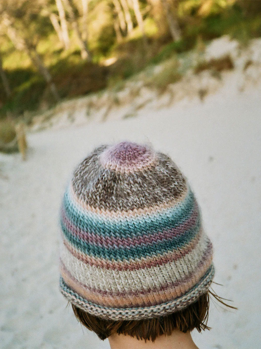 Granny Beanie aus Merinowolle