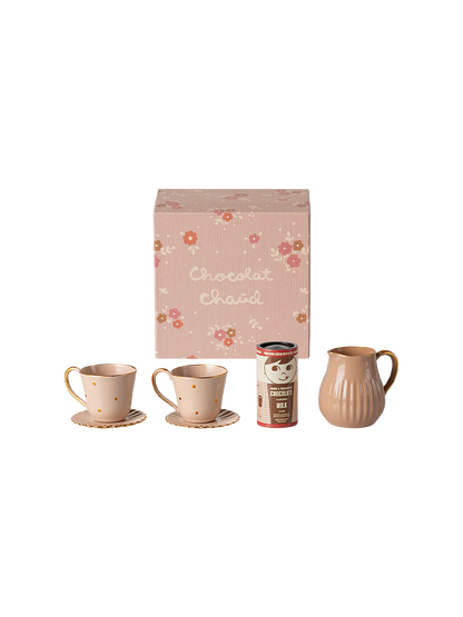 Coffret miniature pour chocolat chaud