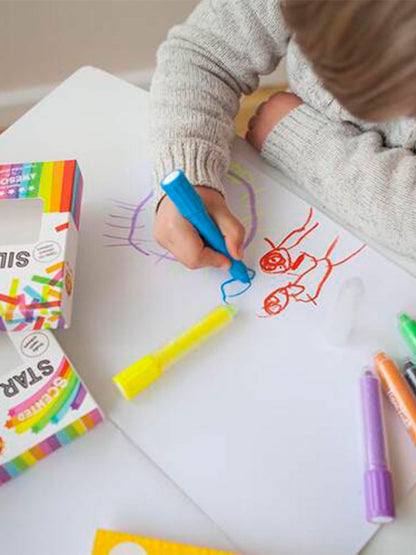 Crayons lavables en soie