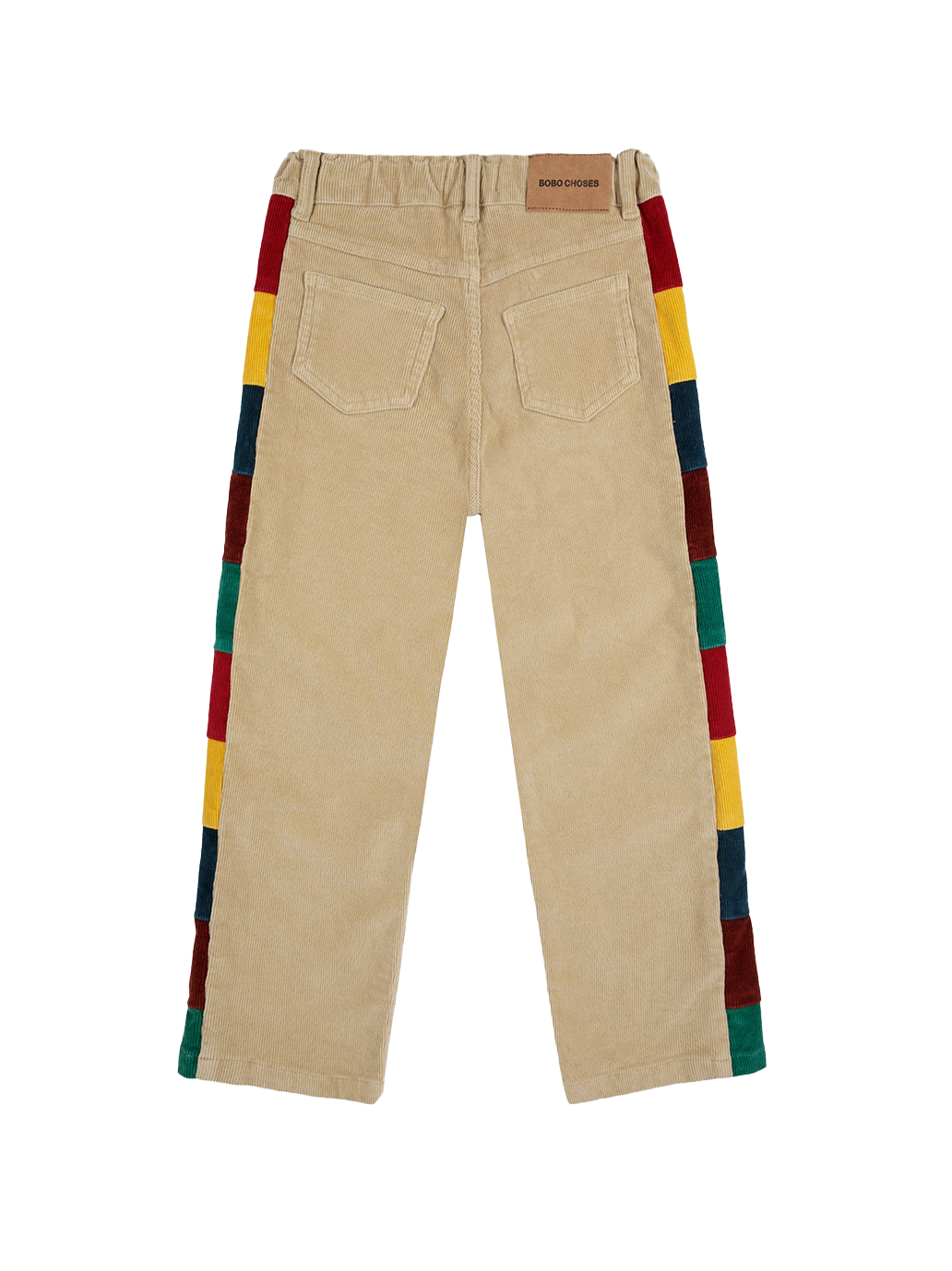 Pantalon en velours côtelé à blocs de couleurs BC