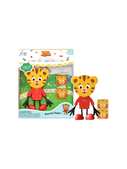 Sensorische Leuchtwürfel mit Daniel Tiger