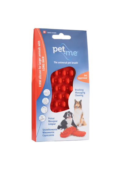 Brosse en silicone ferme pour chiens