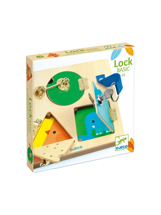 Étiquette LockBasic manuelle en bois