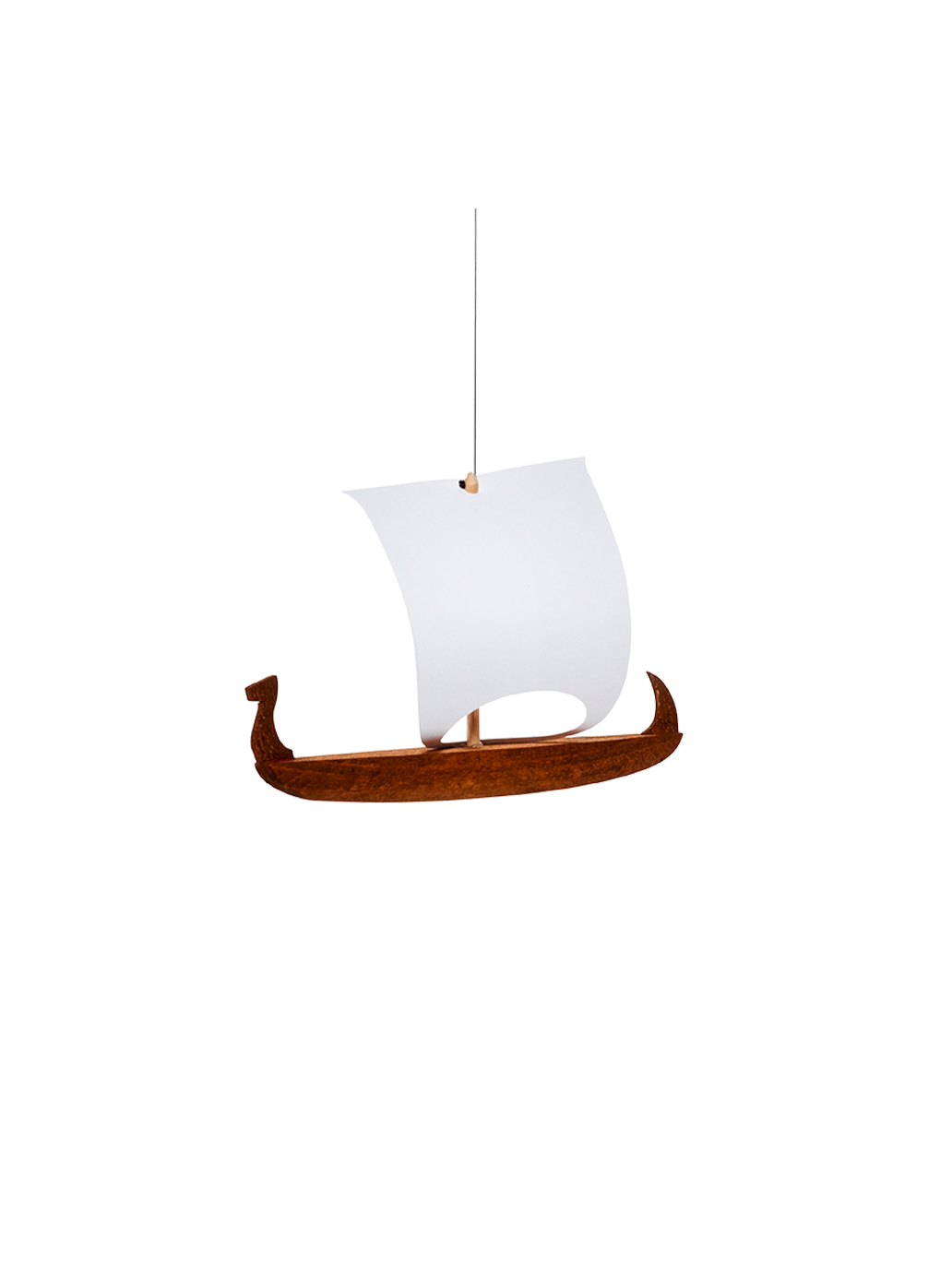 un petit mobile Viking en bois