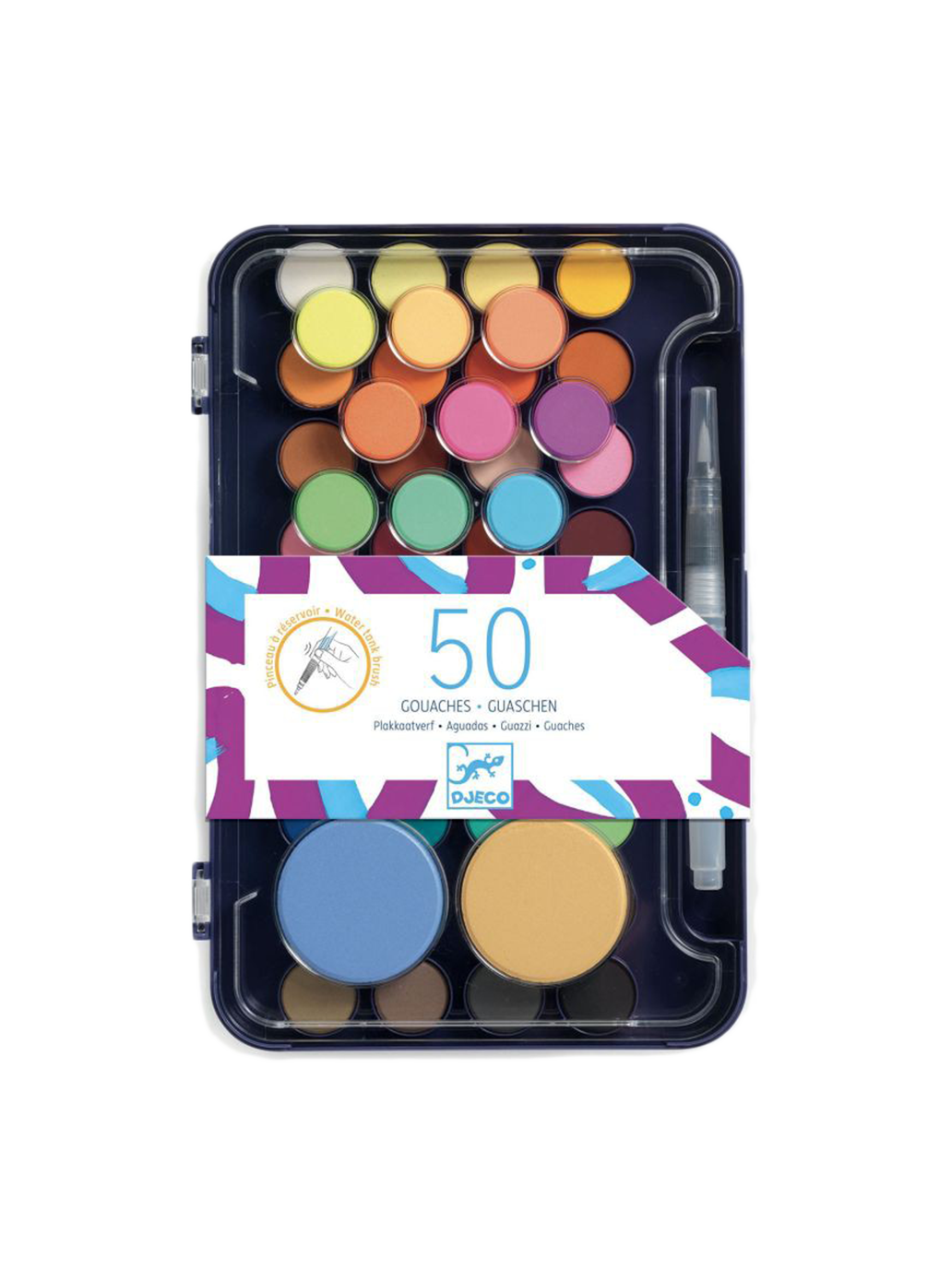 palette de peinture gouache 53 couleurs