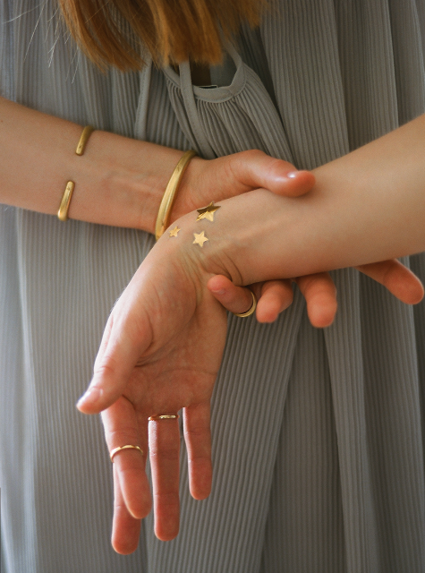 Bracelet jonc Stella diamant jaune