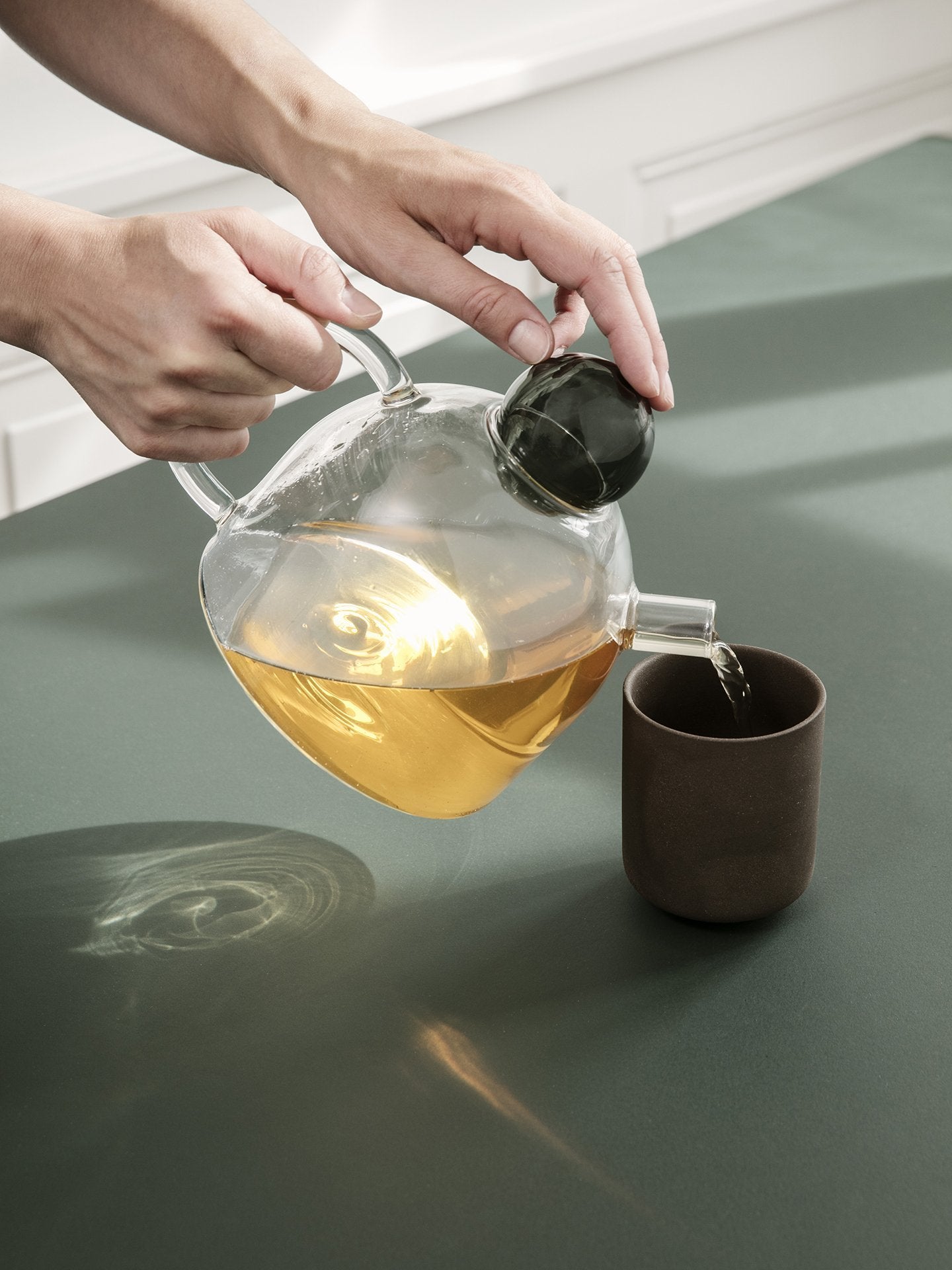 Bouilloire en verre avec passoire pour thé en vrac Still Teapot